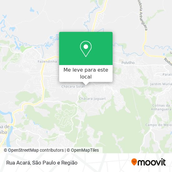 Rua Acará mapa
