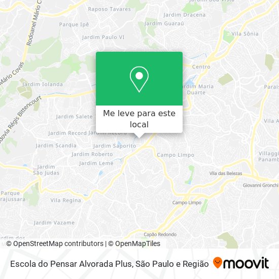 Escola do Pensar Alvorada Plus mapa