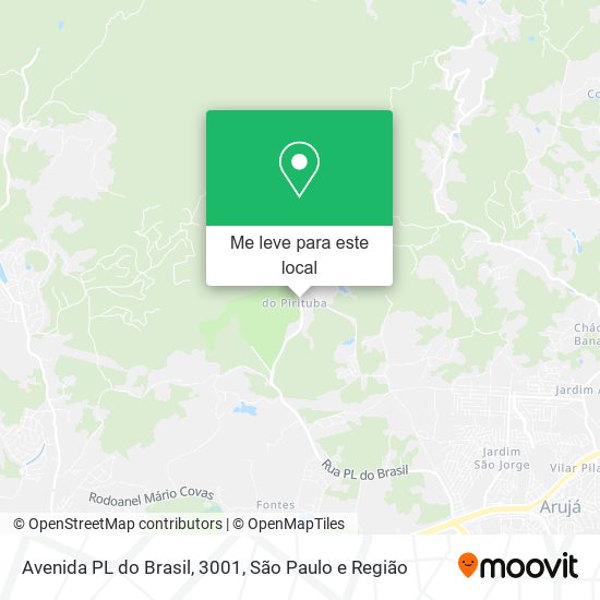 Avenida PL do Brasil, 3001 mapa