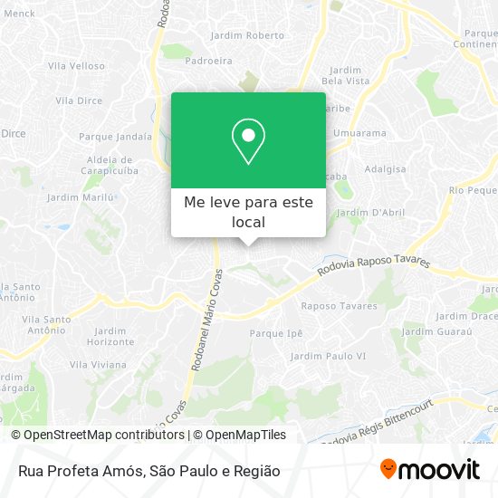 Rua Profeta Amós mapa