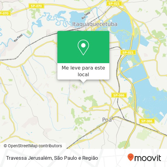 Travessa Jerusalém mapa