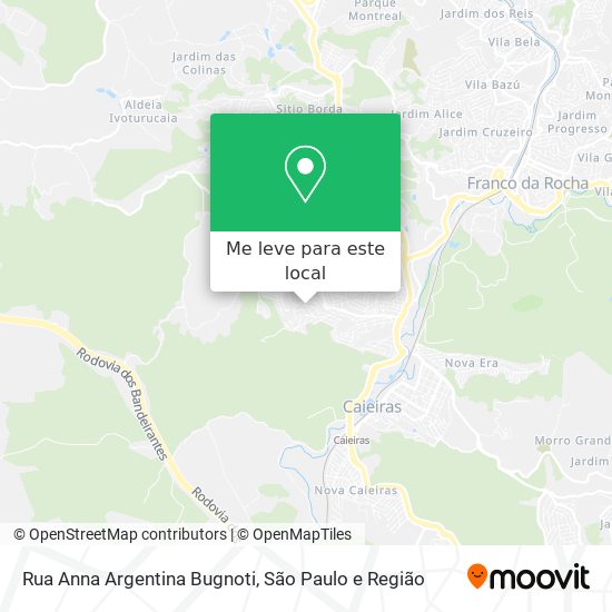 Rua Anna Argentina Bugnoti mapa