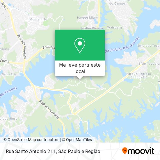 Rua Santo Antônio 211 mapa