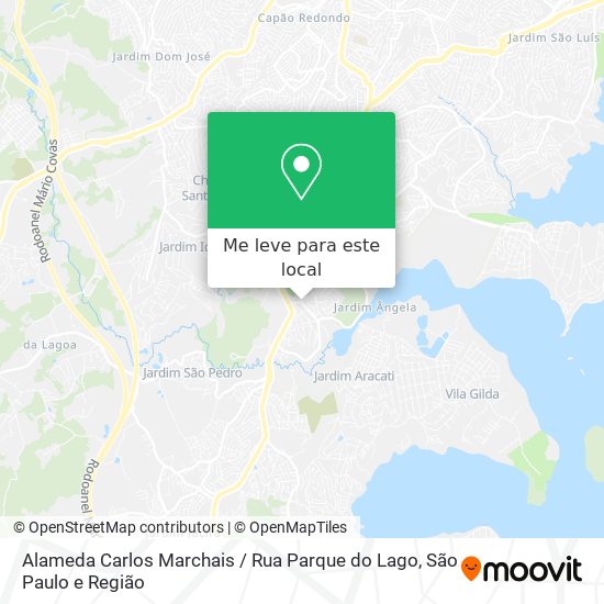 Alameda Carlos Marchais / Rua Parque do Lago mapa