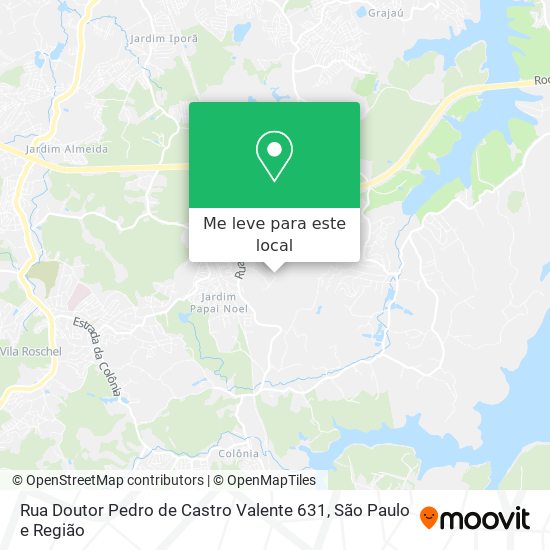 Rua Doutor Pedro de Castro Valente 631 mapa