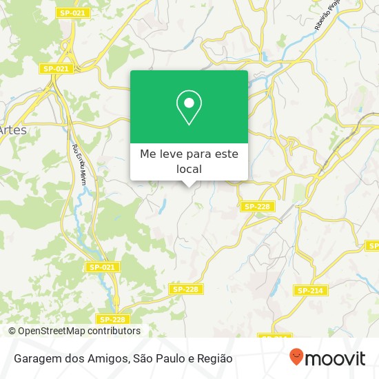 Garagem dos Amigos mapa