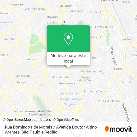 Rua Domingos de Morais / Avenida Doutor Altino Arantes mapa