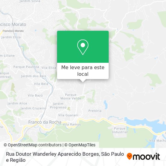 Rua Doutor Wanderley Aparecido Borges mapa