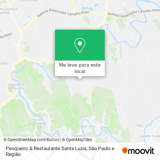 Pesqueiro & Restaurante Santa Luzia mapa