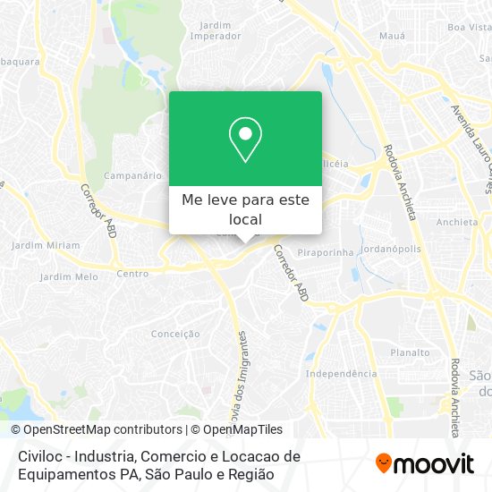 Civiloc - Industria, Comercio e Locacao de Equipamentos PA mapa