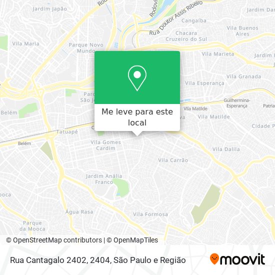 Rua Cantagalo 2402, 2404 mapa