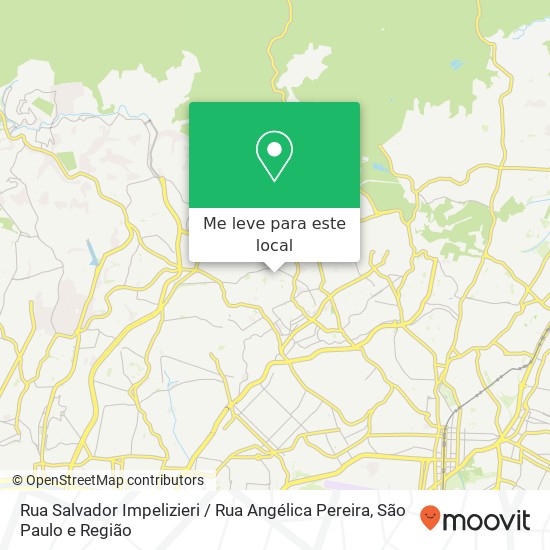 Rua Salvador Impelizieri / Rua Angélica Pereira mapa