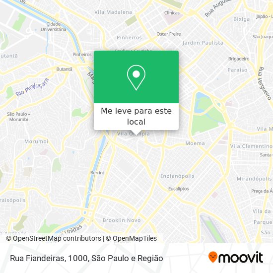 Rua Fiandeiras, 1000 mapa