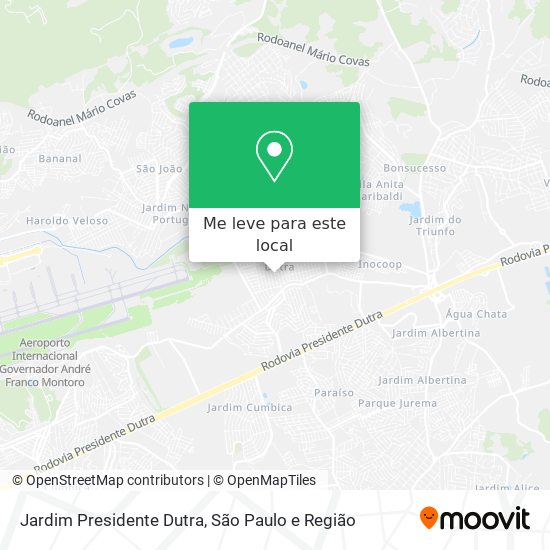 Jardim Presidente Dutra mapa