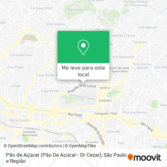 Pão de Açúcar (Pão De Açúcar - Dr Cezar) mapa
