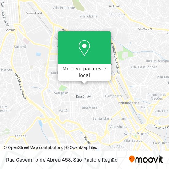 Rua Casemiro de Abreu 458 mapa