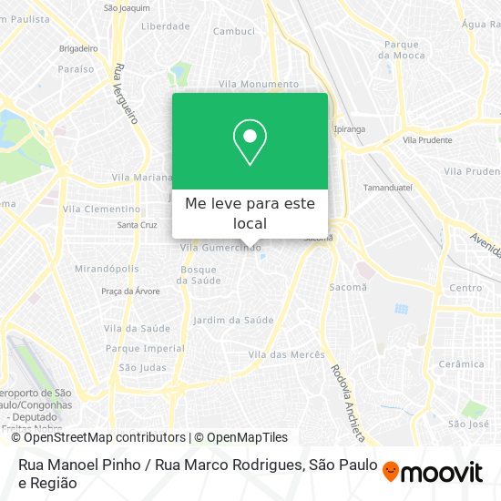 Rua Manoel Pinho / Rua Marco Rodrigues mapa