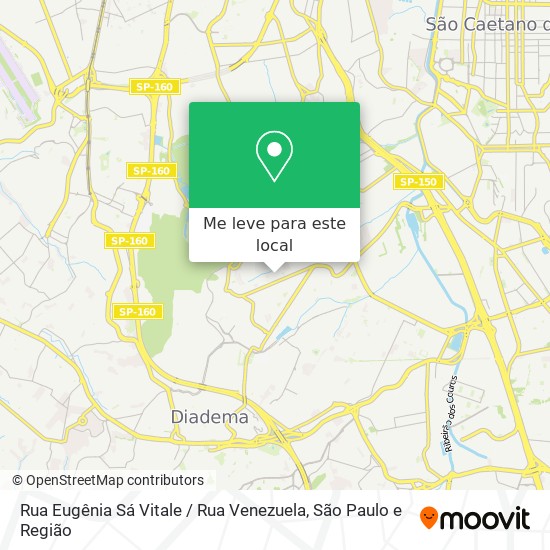 Rua Eugênia Sá Vitale / Rua Venezuela mapa