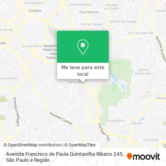 Avenida Francisco de Paula Quintanilha Ribeiro 245 mapa