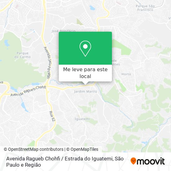 Avenida Ragueb Chohfi / Estrada do Iguatemi mapa