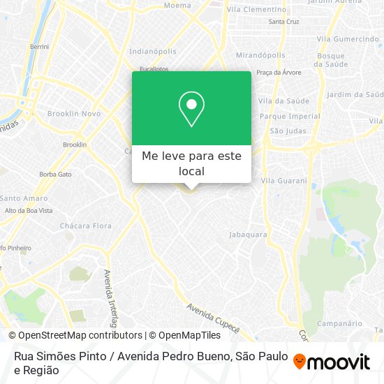 Rua Simões Pinto / Avenida Pedro Bueno mapa