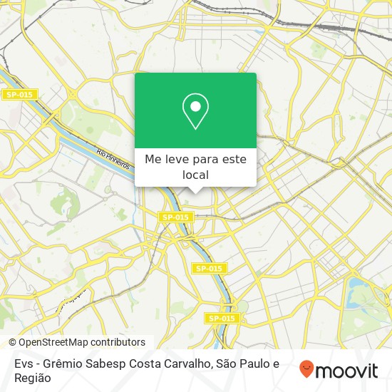 Evs - Grêmio Sabesp Costa Carvalho mapa