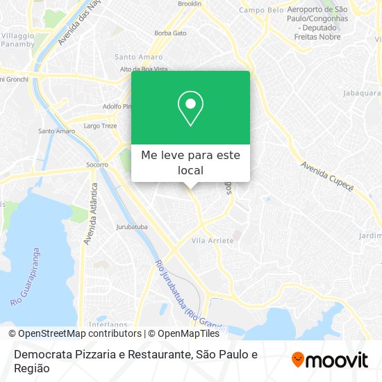 Democrata Pizzaria e Restaurante mapa