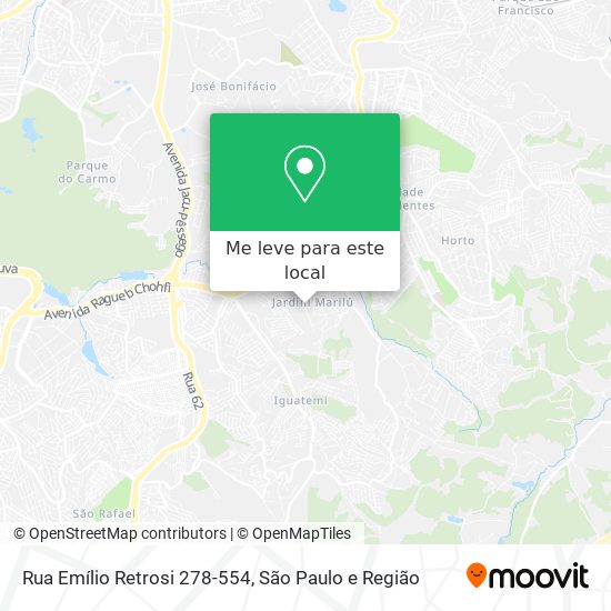 Rua Emílio Retrosi 278-554 mapa