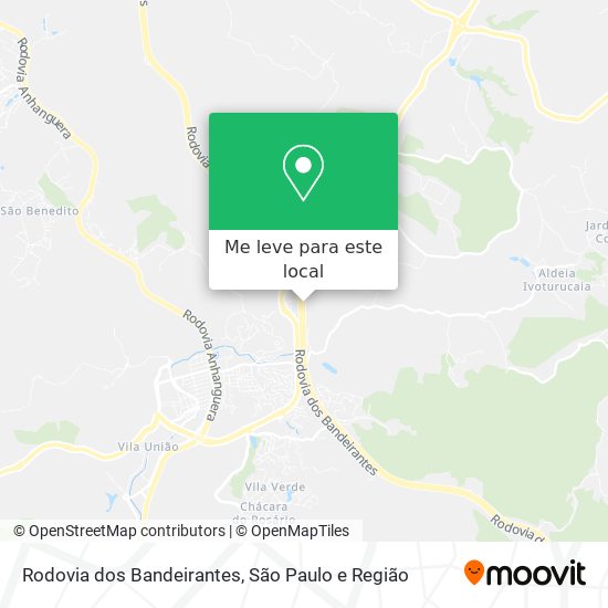 Rodovia dos Bandeirantes mapa