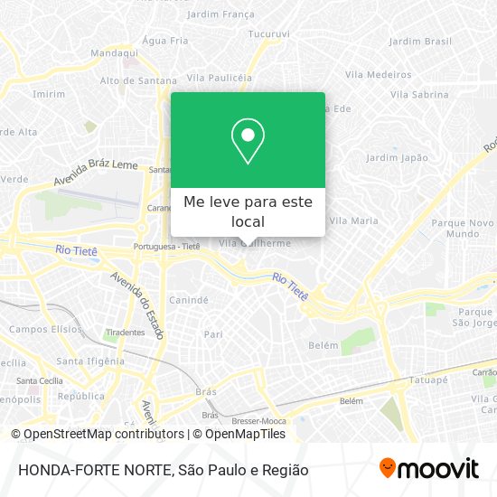 HONDA-FORTE NORTE mapa