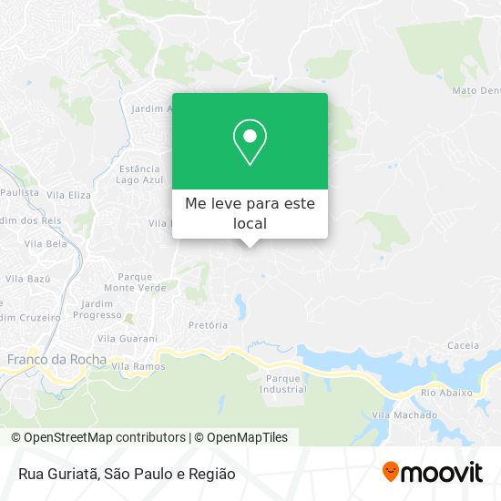 Rua Guriatã mapa