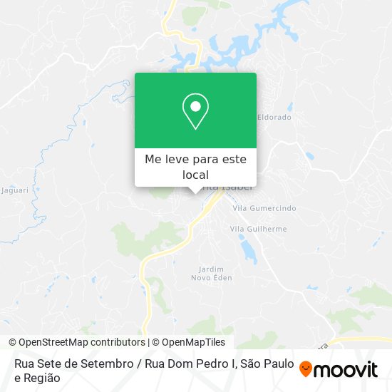 Rua Sete de Setembro / Rua Dom Pedro I mapa