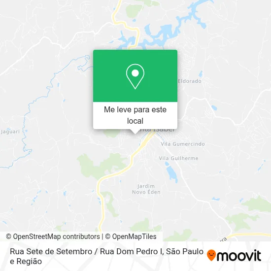 Rua Sete de Setembro / Rua Dom Pedro I mapa