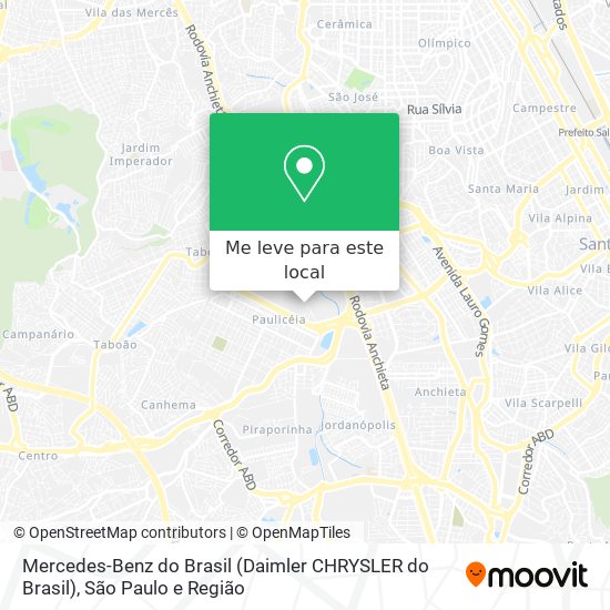 Mercedes-Benz do Brasil (Daimler CHRYSLER do Brasil) mapa