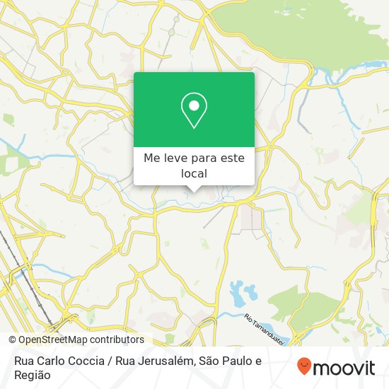 Rua Carlo Coccia / Rua Jerusalém mapa