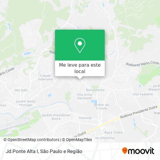 Jd.Ponte Alta I mapa