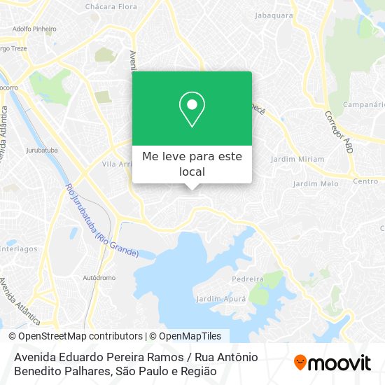 Avenida Eduardo Pereira Ramos / Rua Antônio Benedito Palhares mapa