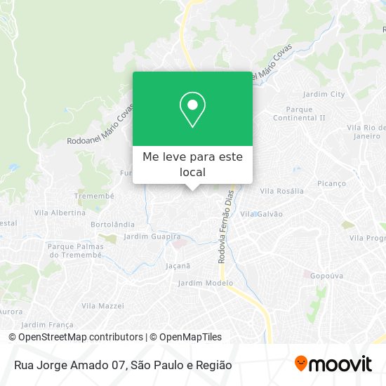 Rua Jorge Amado 07 mapa