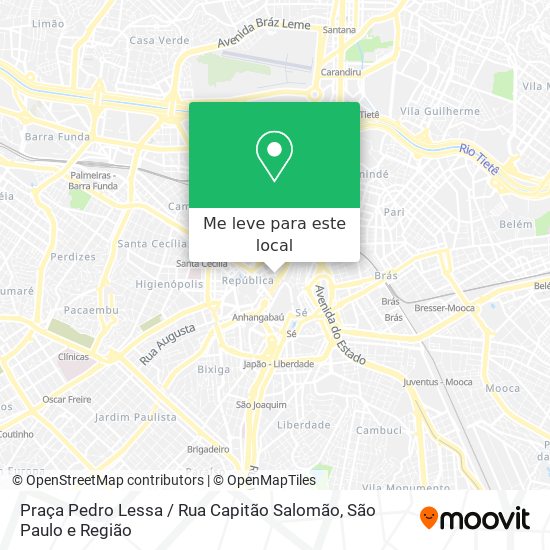 Praça Pedro Lessa / Rua Capitão Salomão mapa