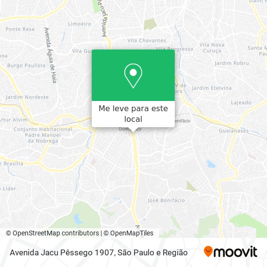 Avenida Jacu Pêssego 1907 mapa
