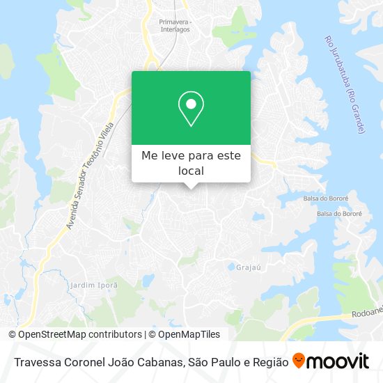Travessa Coronel João Cabanas mapa