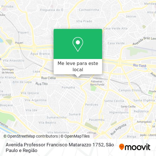 Avenida Professor Francisco Matarazzo 1752 mapa