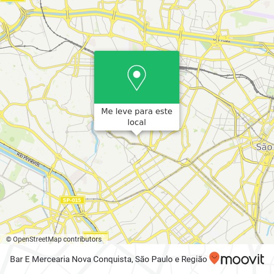 Bar E Mercearia Nova Conquista mapa