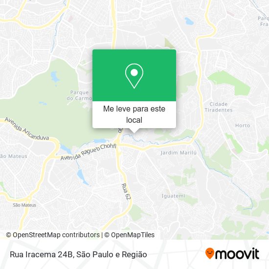 Rua Iracema 24B mapa