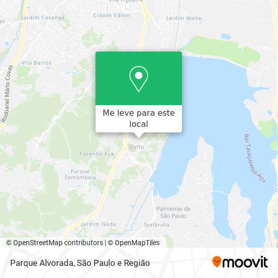 Parque Alvorada mapa