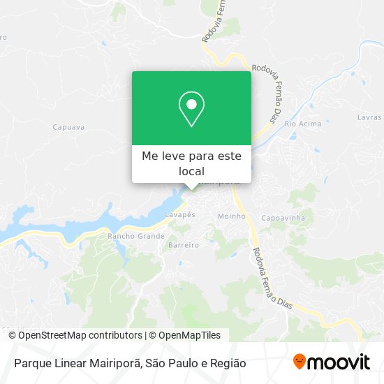 Parque Linear Mairiporã mapa