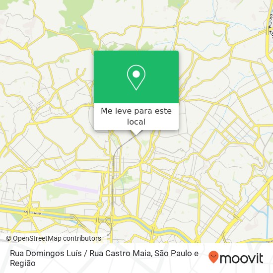 Rua Domingos Luís / Rua Castro Maia mapa