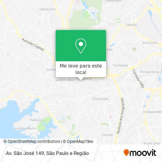 Av. São José 149 mapa