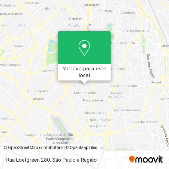 Rua Loefgreen 280 mapa