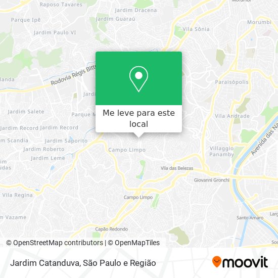Jardim Catanduva mapa